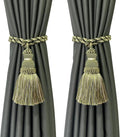 Fenghuangwu 2 Pack Curtain Tie Backs Rope Tassels by fenghuangwu