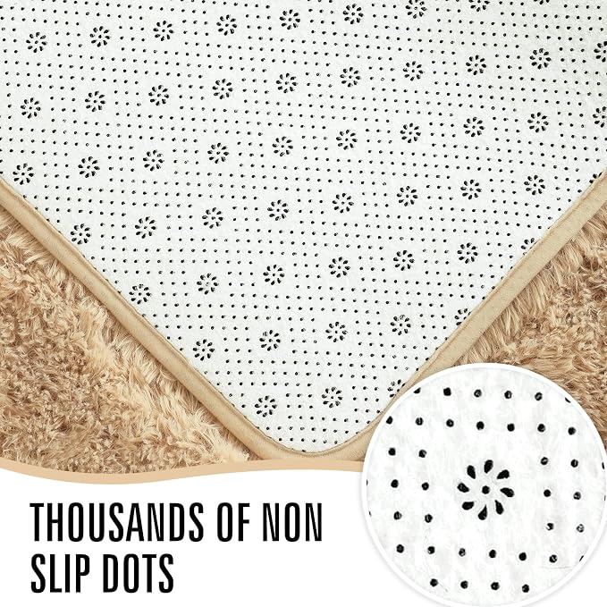 LOCHAS Ultra Soft Indoor Modern Area Rugs Fluffy Living Room Carpets - Image 4