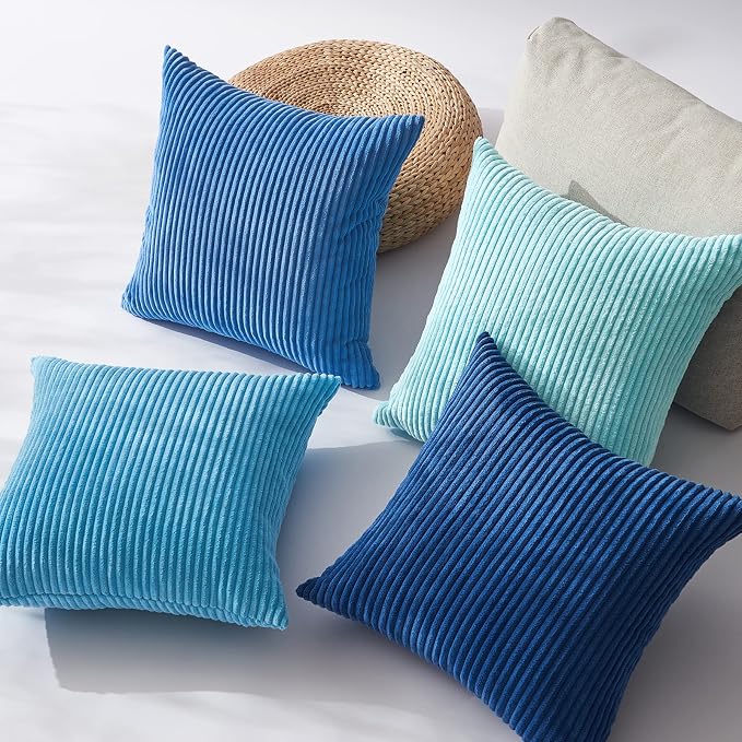 Topfinel Euro Shams Decorative Throw Pillow Covers 26x26 Inch Set of 4 - Image 4