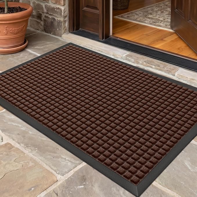 Front Door Mat Outside Entrance, Heavy Duty Waterproof Doormat | 31.5"x20" by WELDUN%E2%80%94IdealChoiceforHome