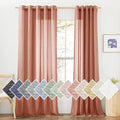 NICETOWN Semi Sheer Linen Patio Curtains by NICETOWN