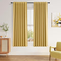 Guken 100% Blackout Curtains 63 Inch Length 2 Panels Set by Guken