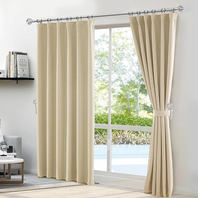 2 Pack Curtain Holdbacks, USFOOK Silver Decorative Window Drapery Tiebacks - Image 2