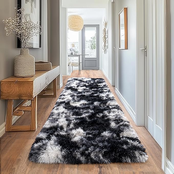Pionblank Fluffy Runner Rugs for Bedroom 2x6, Modern Shaggy Area Rug for - Image 7