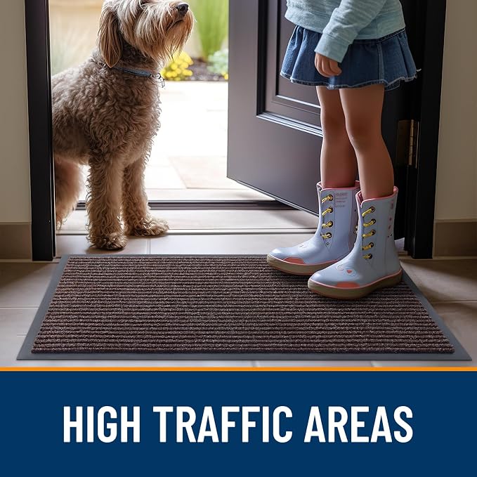 OLANLY Front Door Mat Indoor Outdoor Entrance, Waterproof Heavy Duty Doormat - Image 7