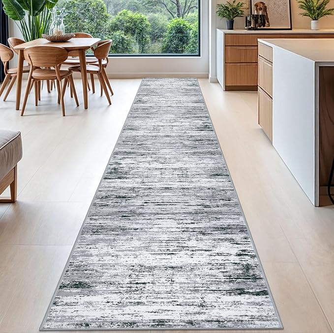 Lansny Modern Abstract Runner Rug 2.6x16 - Image 2