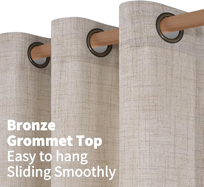 YoungsTex Natural Linen Curtains - Image 2