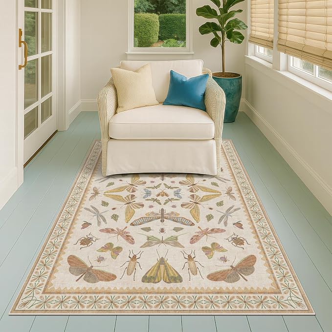 Floral 4x6 Rugs for Small Living Room - Image 8