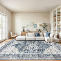 AMADA HOMEFURNISHING 8x10 Washable Area Rug, Low-Profile by AMADAHOMEFURNISHING