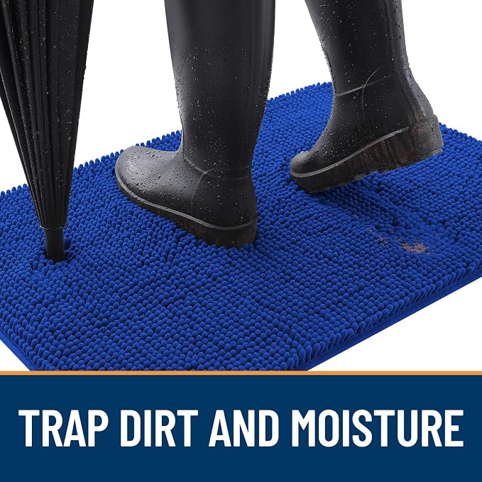 OLANLY Dog Door Mat for Muddy Paws 54x32, Absorbs Moisture and Dirt, Absorbent - Image 2