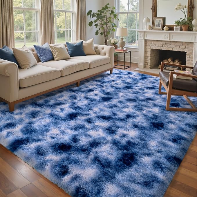 8x10 Ft Extra Large Shag Rugs for Living Room, Ultra Soft Fluffy Furry Area by Cuzwlovita