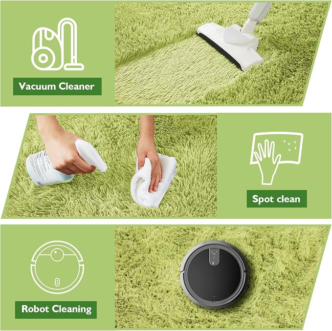 Shag Area Rug for Bedroom 3x5, Soft Fuzzy Rug Non-Shedding Indoor Plush Carpet - Image 5