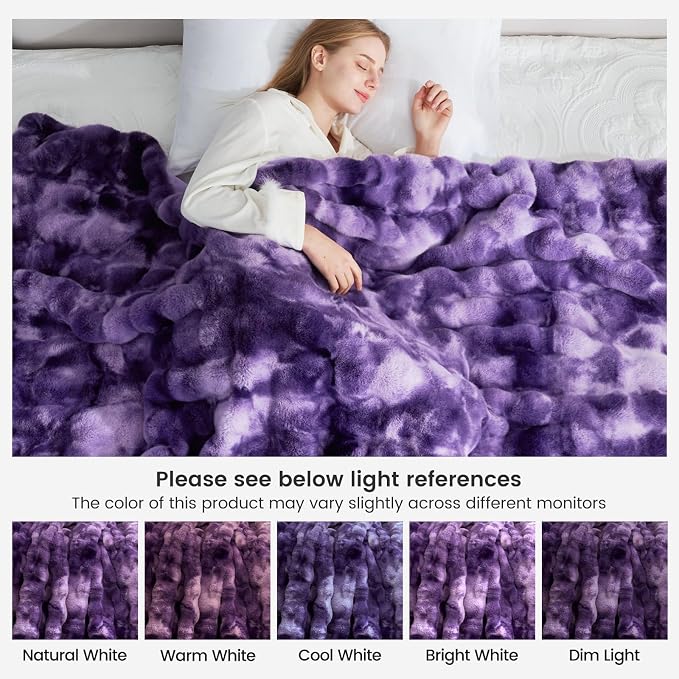 Cozy Bliss Faux Fur Throw Blanket - Image 9