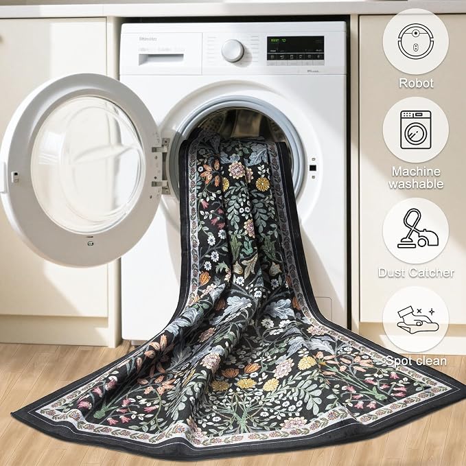 Runner Rug for Entryway: 2x6 Kitchen Rugs Non Slip Washable Ultra-Thin Soft - Image 7
