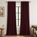 Guken 100% Blackout Curtains 90 Inch Length 2 Panels Set by Guken