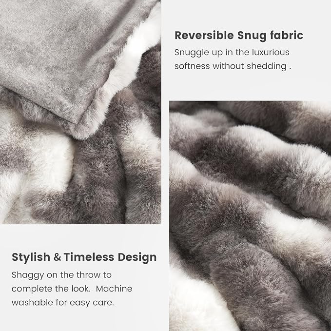 Cozy Bliss Faux Fur Throw Blanket - Image 7