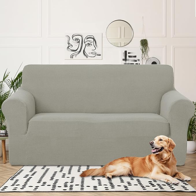 U-NICE HOME Oversized Stretch Loveseat Couch Cover Sofa Covers Washable Sofa - Image 2