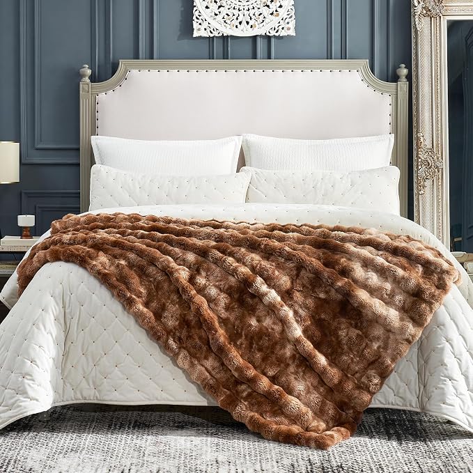 Cozy Bliss Faux Fur Throw Blanket - Image 2