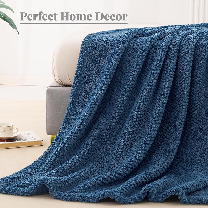 Whale Flotilla Twin Size Fuzzy Fleece Blanket - Image 7