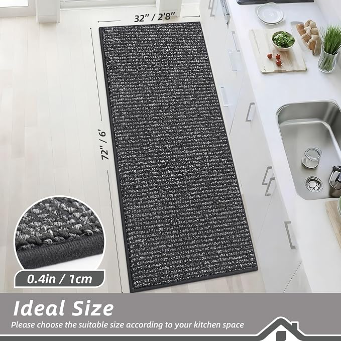 BEQHAUSE Kitchen Runner Rugs 32"x72", Non-Slip Kitchen Mats - Image 2