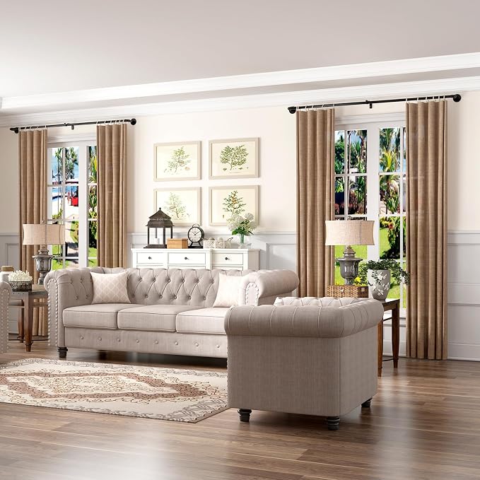 2 Pack Industrial Curtain Rods for Windows 66 to 120 Inches, for Indoor and - Image 5
