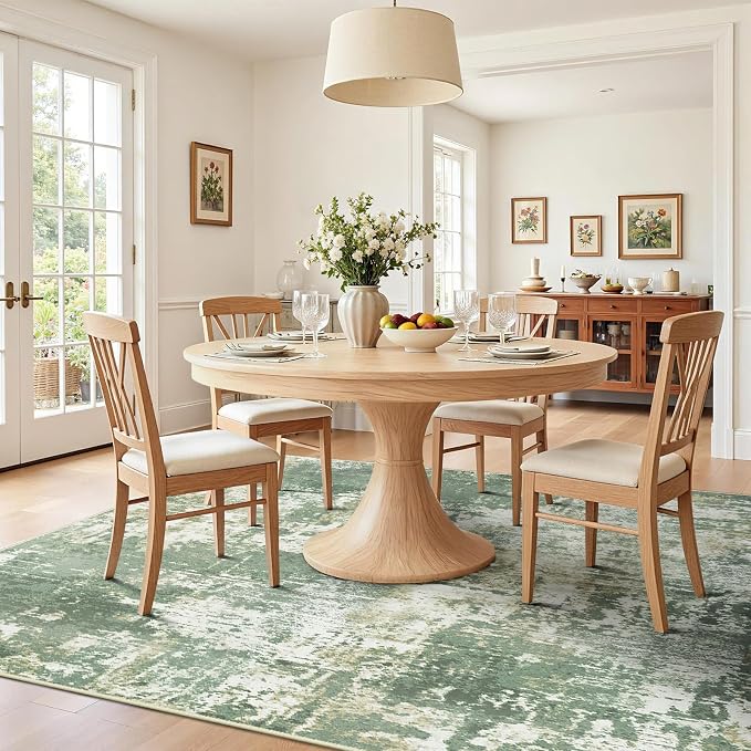 Washable Area Rugs 5'x7' Non-Slip Modern Abstract Soft - Image 3
