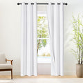 NICETOWN White100% Blackout Window Curtains 84 inch Long, Grommet Room by NICETOWN