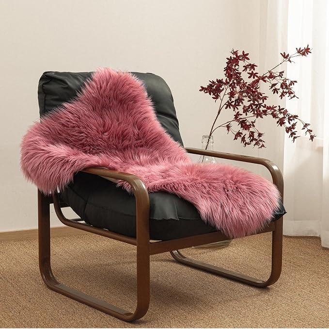 Ashler Faux Fur Rug, Fluffy Shaggy Area Rug Ultra Soft 2.3 x 3.3 Feet Sheepskin - Image 2