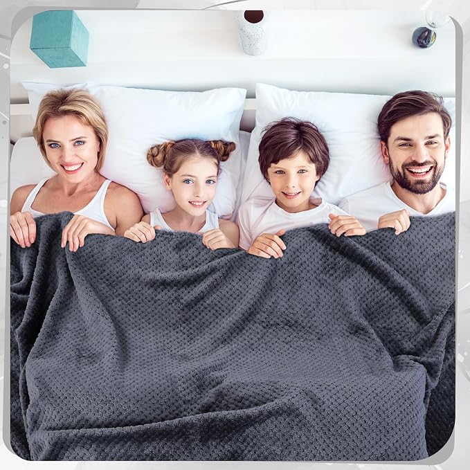 Newwiee 4 Pcs Flanne Fleece Throw Blanket - Image 5