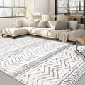 Nakagishi 5x7 Area Rug Living Room: Machine Washable Boho Large Neutral by NakagishiAreaRug