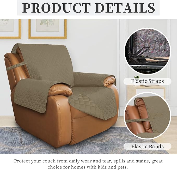 ISSUNTEX Double Protection 100% Waterproof Recliner Covers - Image 5
