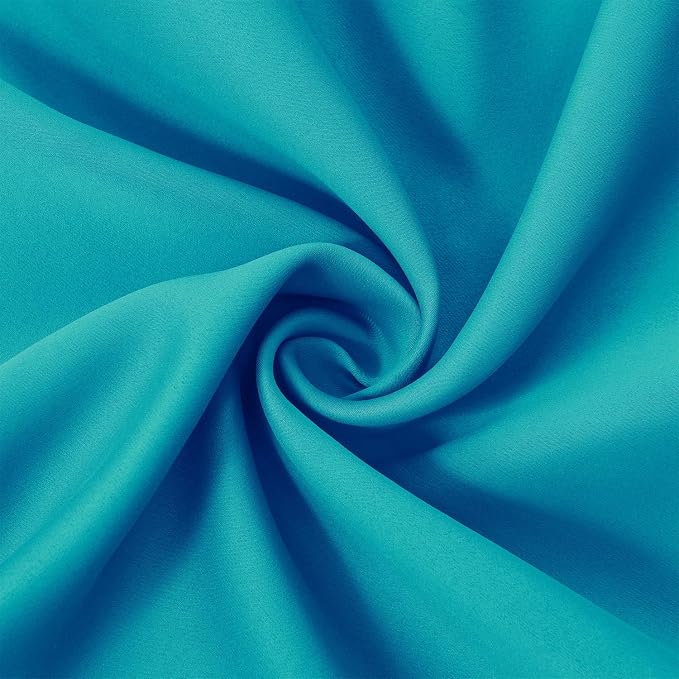 LEMOMO Teal/Turquoise Kids Blackout Curtains - Image 5