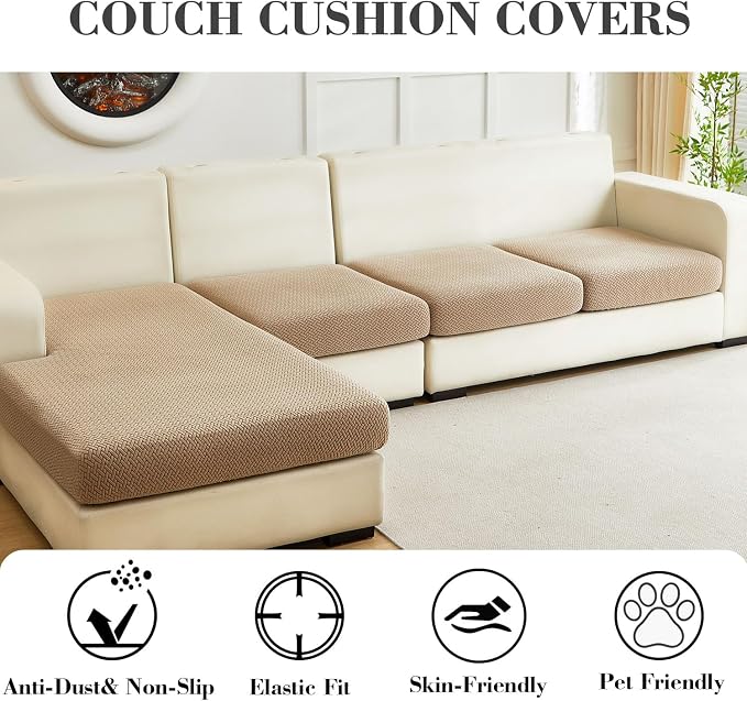 Sofa Covers Couch Covers for Sofa Pet Friendly Couch Cushion Covers Universal - Image 3