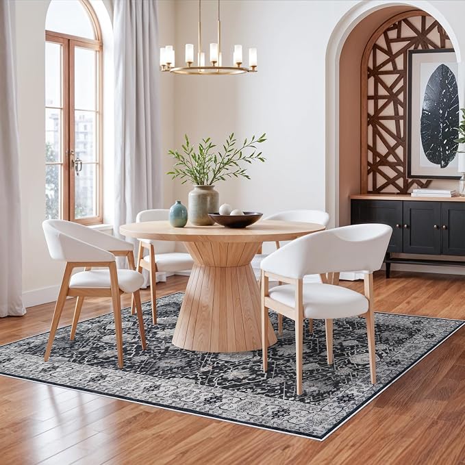 5x7 Living Room Area Rugs: Washable Non-Slip Stain Resistant Rug - Image 7