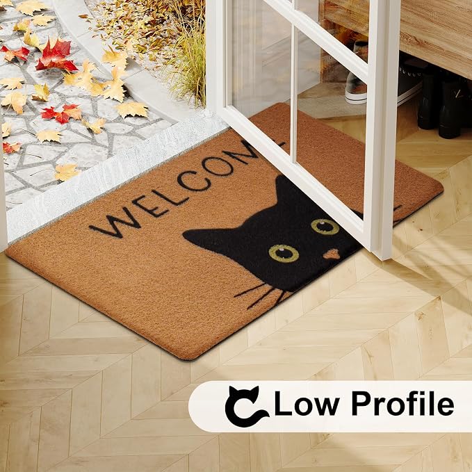 UINI Door Mat Cat Welcome Mat, Non-Slip Cat Welcome Mats - Image 6