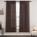 Nanspring Coffee Linen Curtains by Nanspring