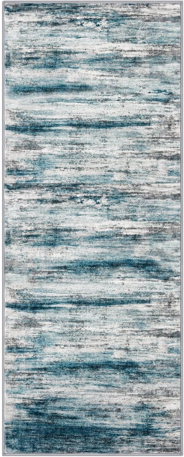 KOZYFLY Modern Abstract Hallway Runner Rug, 2x5 Washable Rug Runner Non-Slip - Image 8