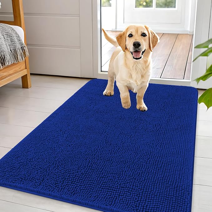 OLANLY Dog Door Mat for Muddy Paws 44x32, Absorbs Moisture and Dirt, Absorbent by OLANLY
