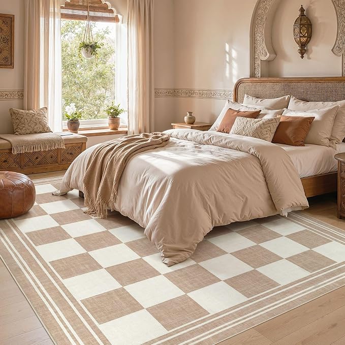 cotiled Boho 9x12 Area Rug for Living Room: Large Moroccan Washable Rug | Solve - Image 6