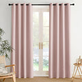 NICETOWN Room Darkening Draperies Curtains Panels, 2 Panels Blush Pink W52 x L84 by NICETOWN