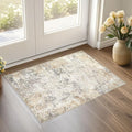 UERMEI 2x3 Entryway Area Rug: Washable Neutral Modern Abstract Small Rug by UERMEI