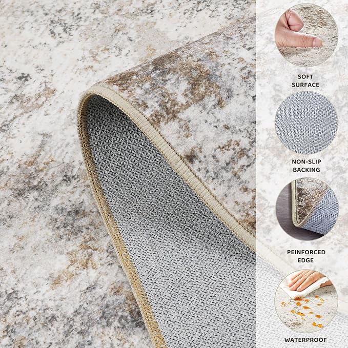 UERMEI 5ft Round Area Rug Living Room Rugs - Image 6