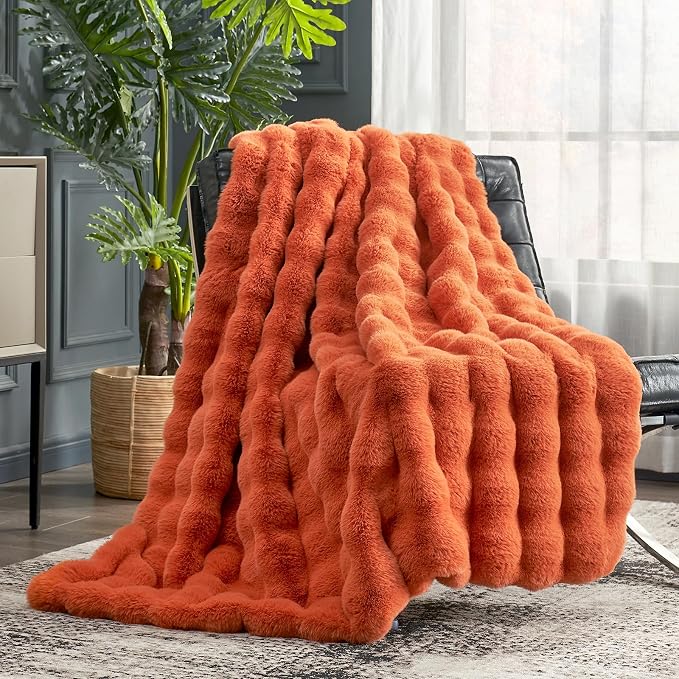 Cozy Bliss Faux Fur Throw Blanket by CozyBliss