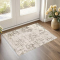 UERMEI 2x3 Entryway Area Rug: Washable Neutral Modern Abstract Small Rug by UERMEI