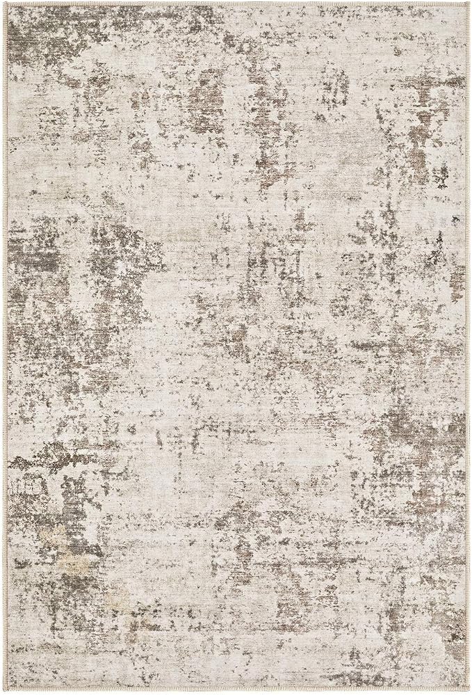 UERMEI 2x3 Entryway Area Rug: Washable Neutral Modern Abstract Small Rug - Image 9