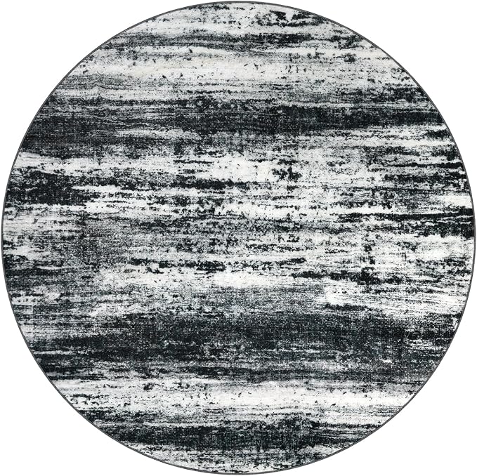 KOZYFLY Circle Rug 6Ft Modern Abstract Ombre Area Rug - Image 8