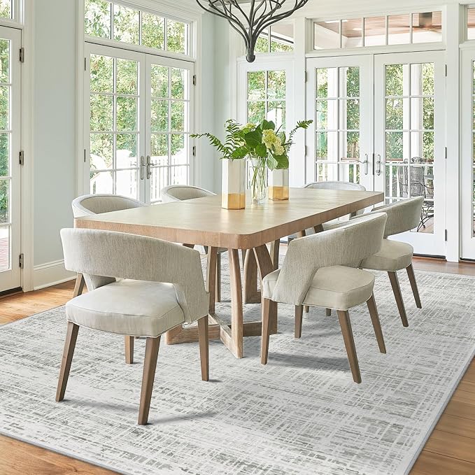 9x12 Area Rugs Washable Rug: Anti-Skid Abstract Modern Living Room Rug Soft - Image 7