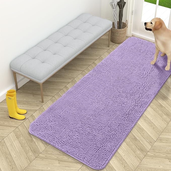 OLANLY Dog Door Mat for Muddy Paws 59x24, Absorbs Moisture and Dirt, Absorbent by OLANLY