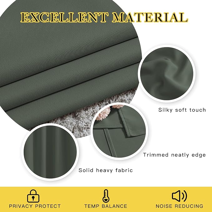 NICETOWN Living Room Curtains 84 inch Long - Image 4