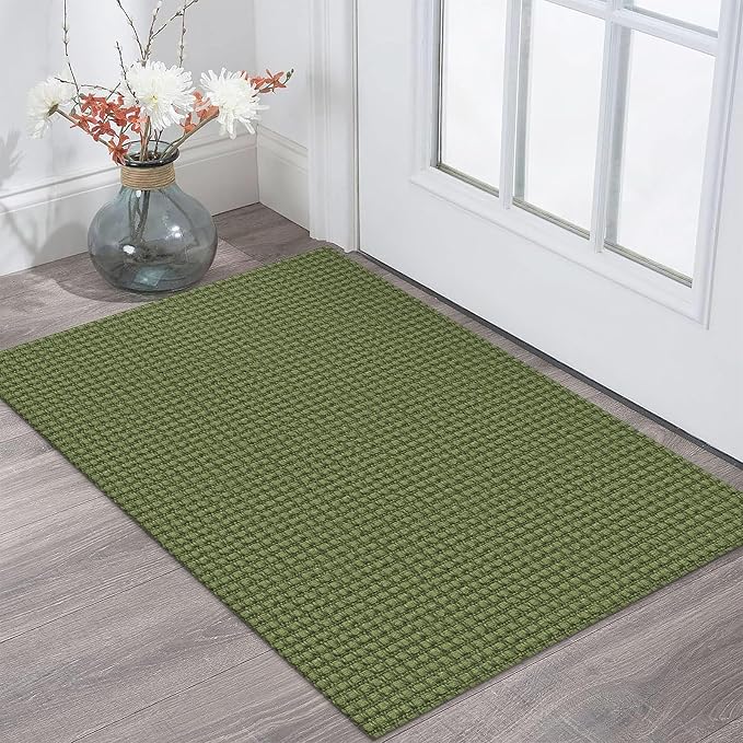 KOZYFLY Indoor Door Mat 2x3 ft Small Area Rugs Washable Front Door Mat Non Slip by KOZYFLY